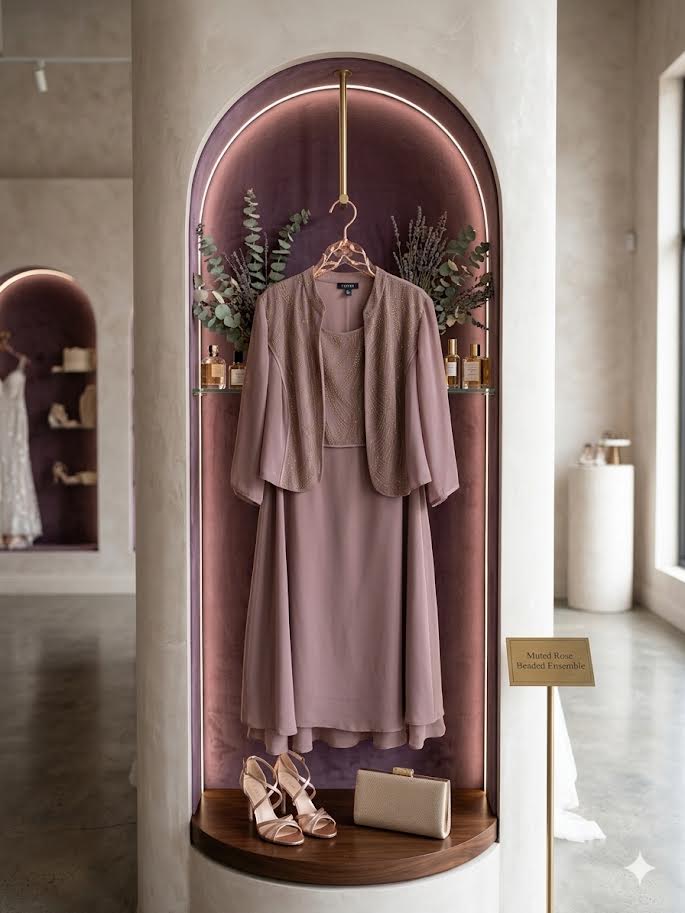 Item 005 mauve taupe Le Bos jacket dress